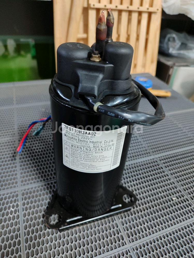 1마력 에어컨 콤프 중고--0