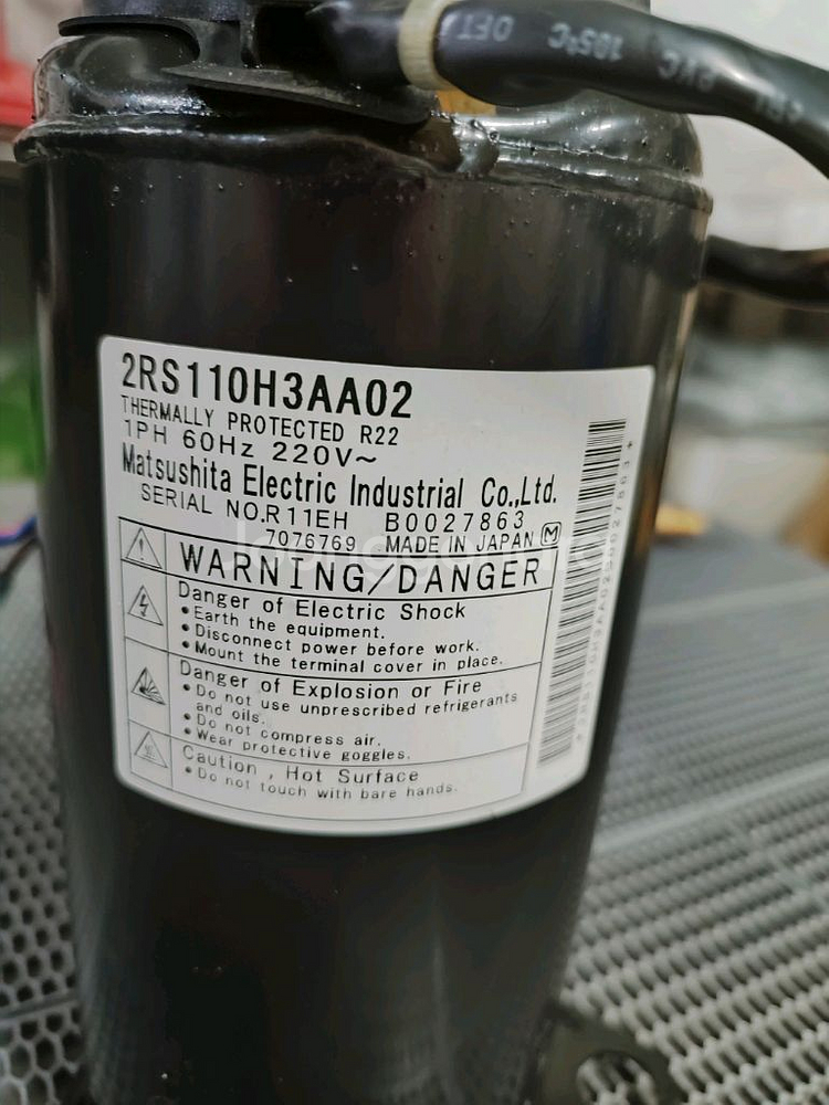 1마력 에어컨 콤프 중고--1