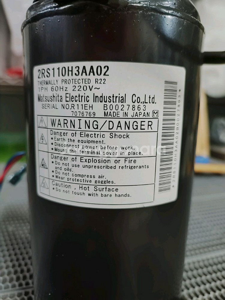 1마력 에어컨 콤프 중고--2