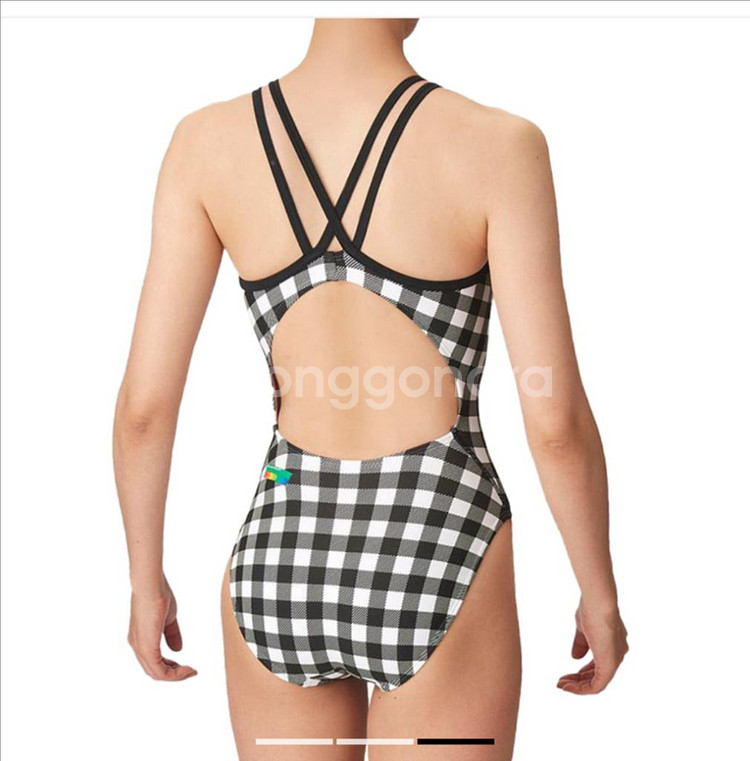 아레나 재팬 더블 브이백 터프수트 탄탄이 블랙 M--1