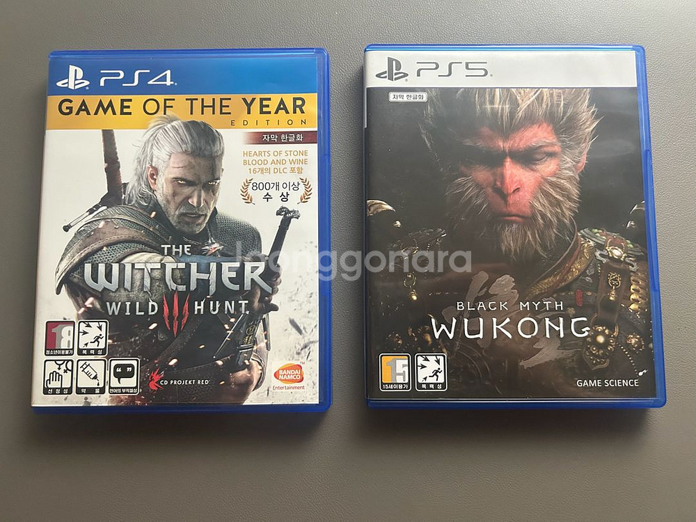 ps5 검은신화 오공+ps4 위쳐3--0