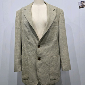 버버리 베이지 체크 남성 블레이저 자켓