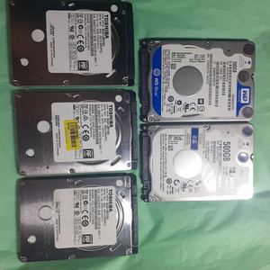 노트북하드 HDD 500GB 2.5인치 슬림 5개