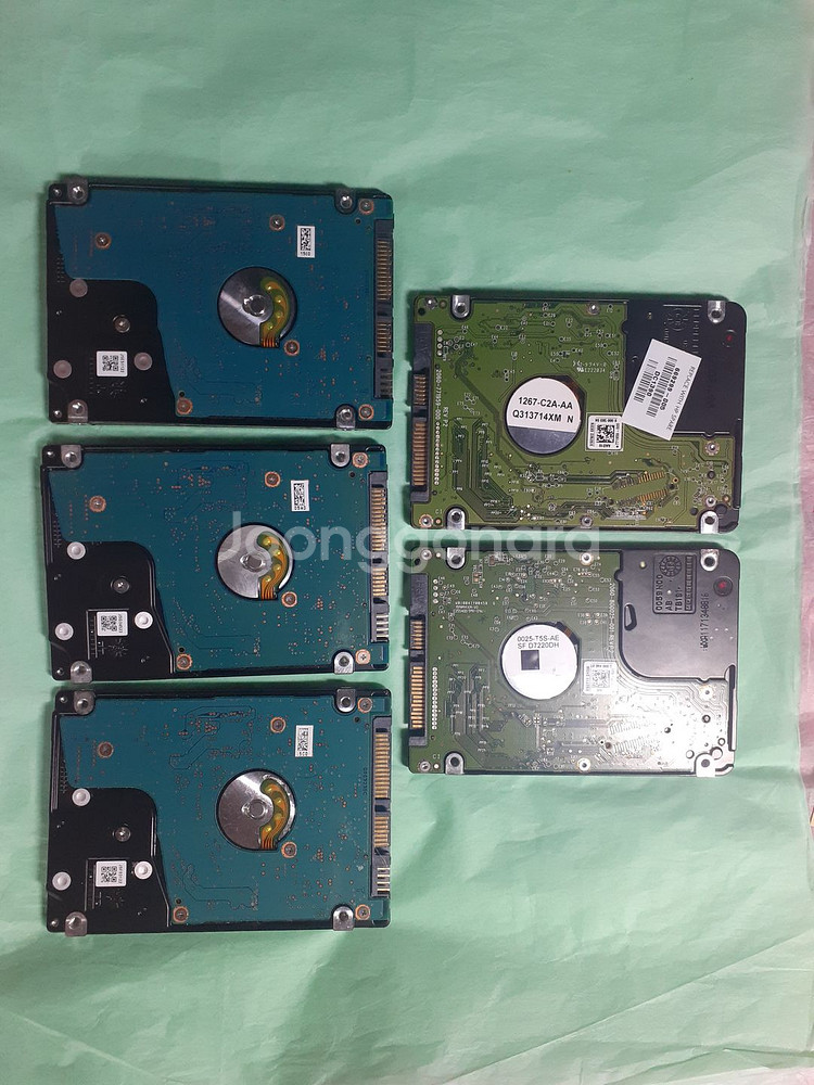 노트북하드 HDD 500GB 2.5인치 슬림 5개--1
