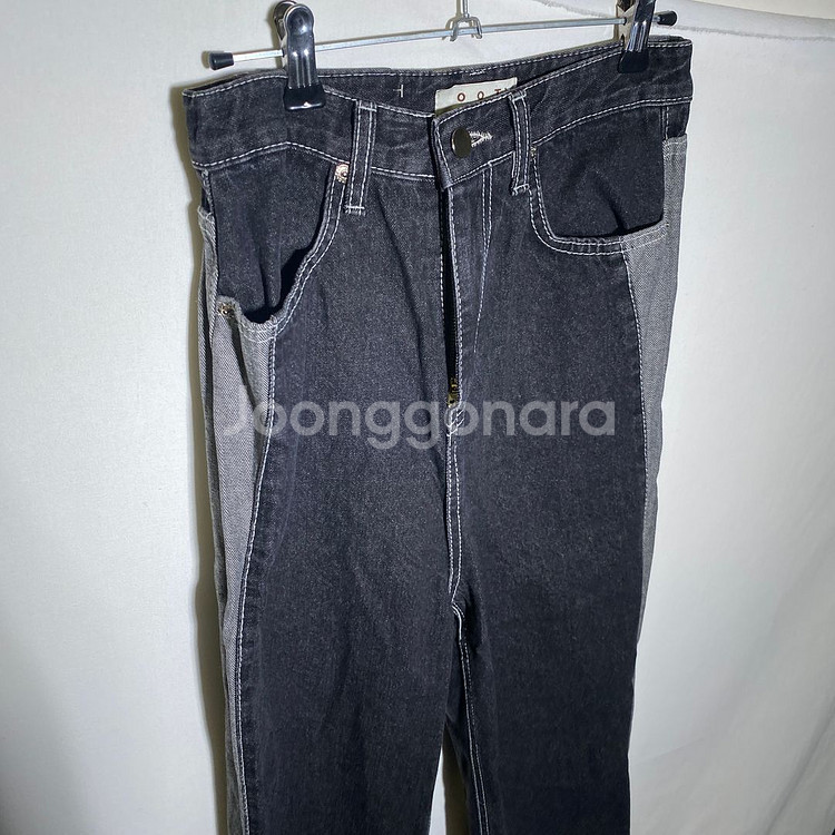 S)OOT 투톤 데님 청바지--0