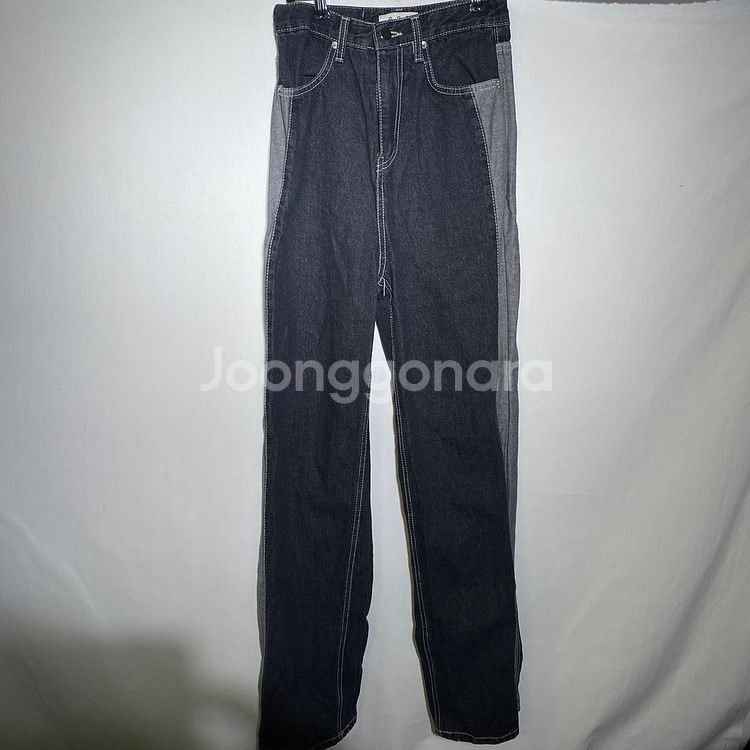 S)OOT 투톤 데님 청바지--1