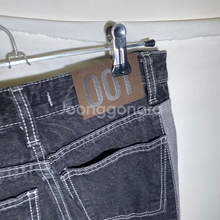 S)OOT 투톤 데님 청바지--6