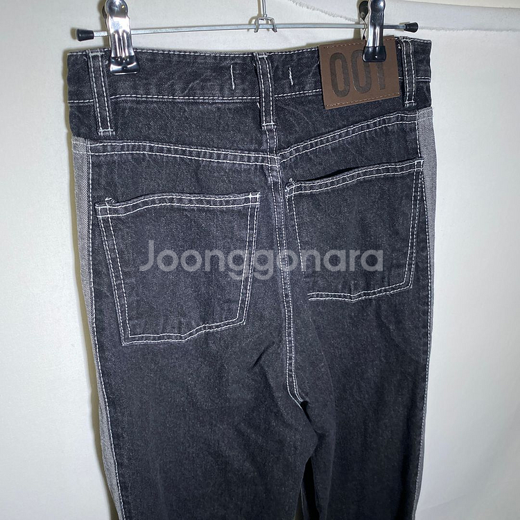 S)OOT 투톤 데님 청바지--4