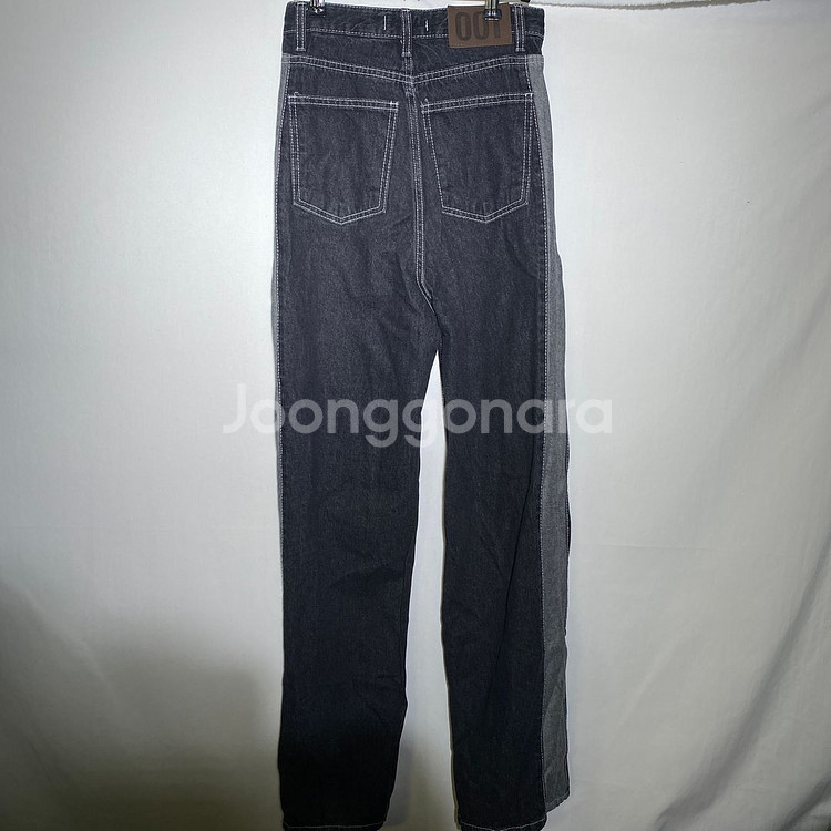 S)OOT 투톤 데님 청바지--5