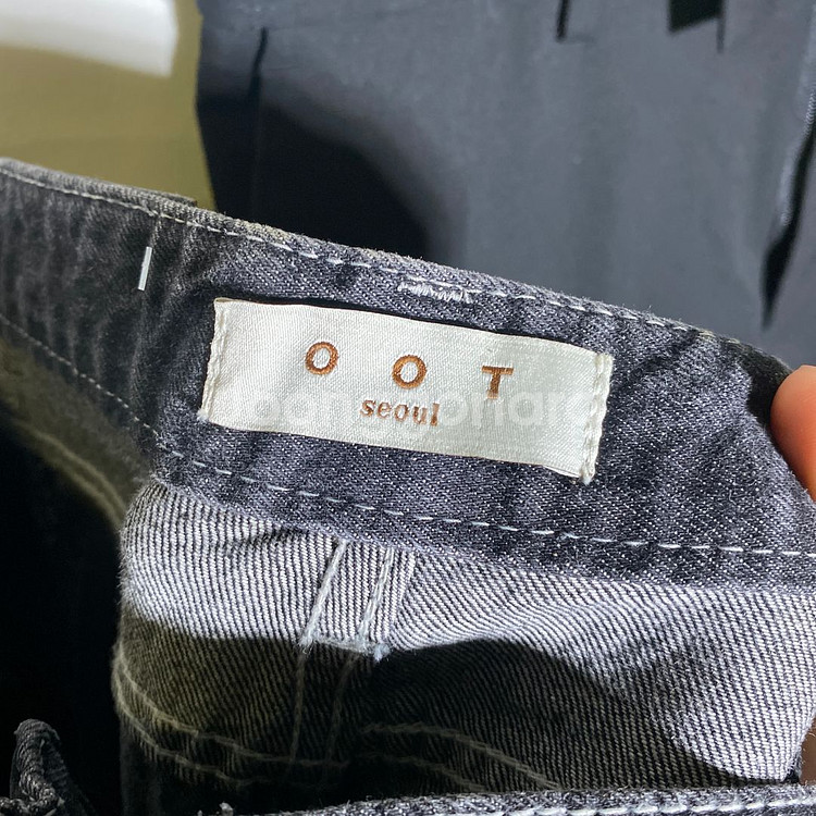 S)OOT 투톤 데님 청바지--7