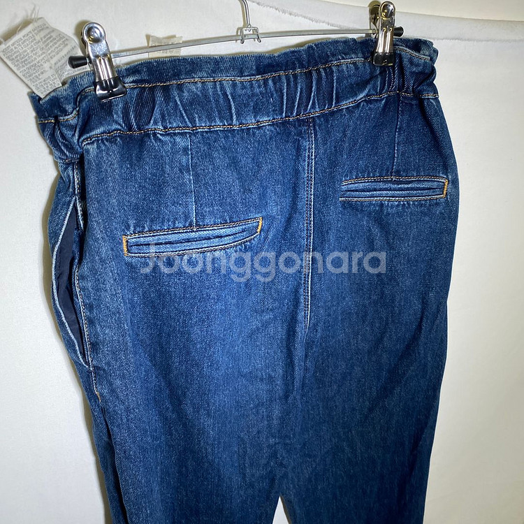 34)자라 여성 허리밴딩 데님 청바지--3