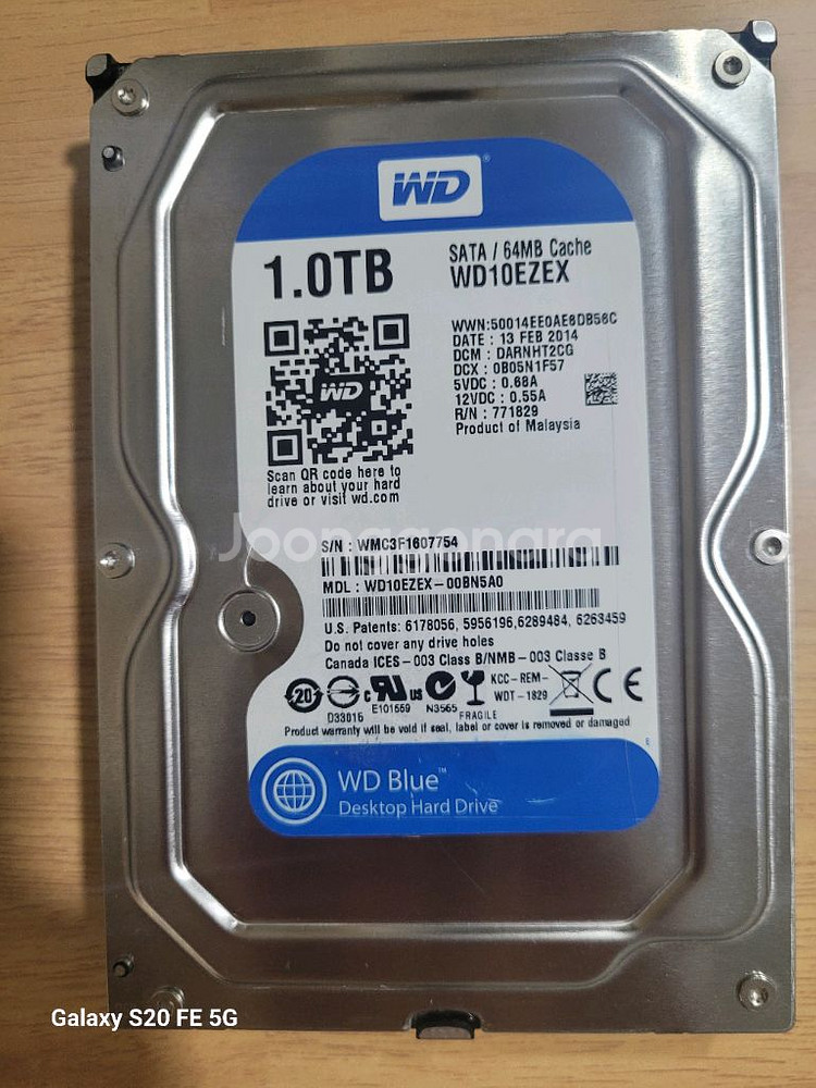 WD 블루 BLUE HDD 1TB 1만5천 급처--0