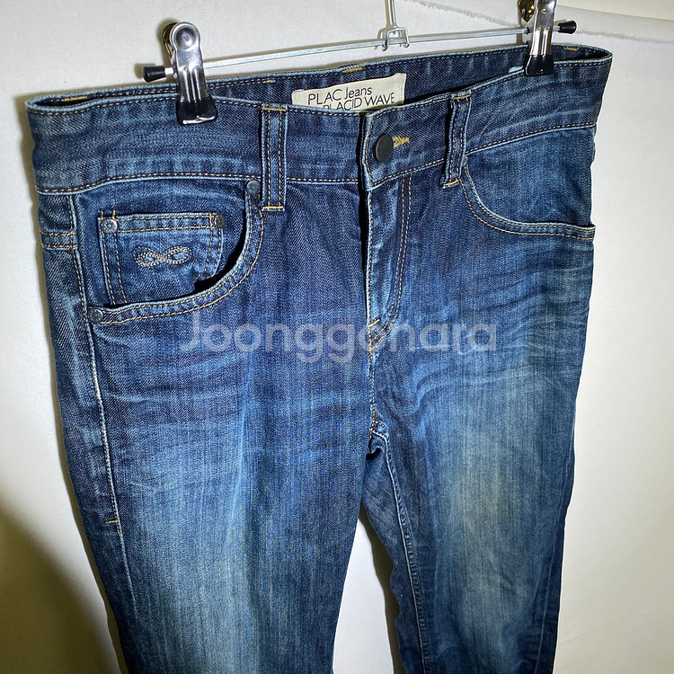 29인치)플랙 베를린 슬림핏 청바지 데님--0