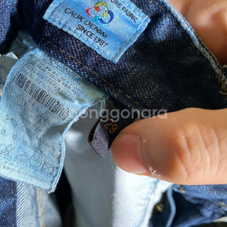 29인치)플랙 베를린 슬림핏 청바지 데님--7