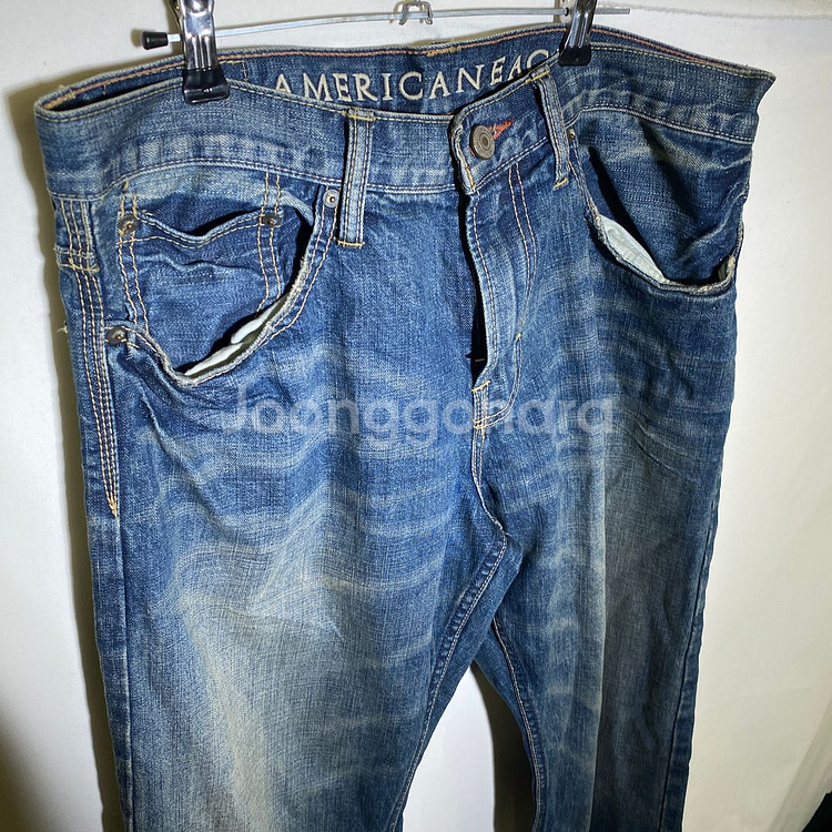 32-33인치)아메리칸이글 릴렉스 스트레이트핏 청바지--0