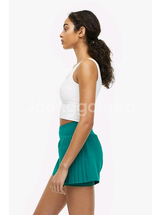 H&M 심리스 스포츠 브라렛 화이트--7