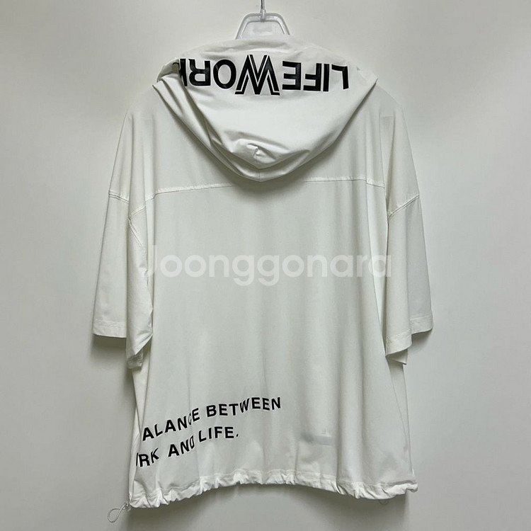 [여자 FREE]라이프워크 벤츄리 와펜 후드 반팔티셔츠--6