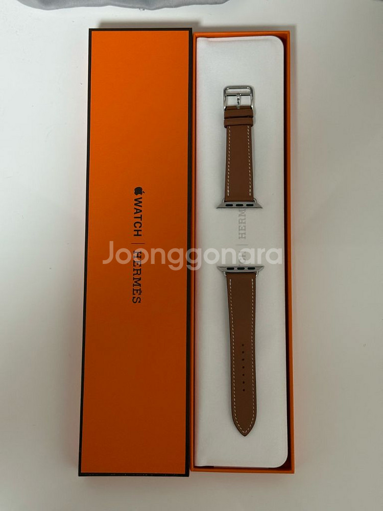 애플워치 에르메스 골드 스위프트 싱글투어 42mm 판매--0