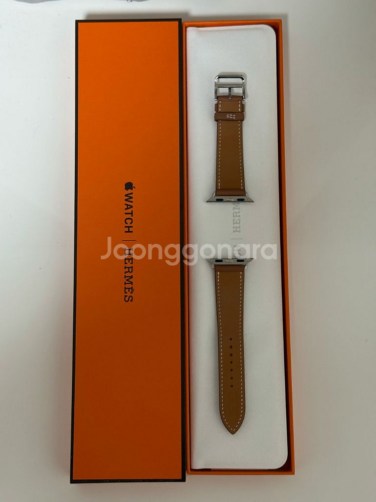 애플워치 에르메스 골드 스위프트 싱글투어 42mm 판매--2