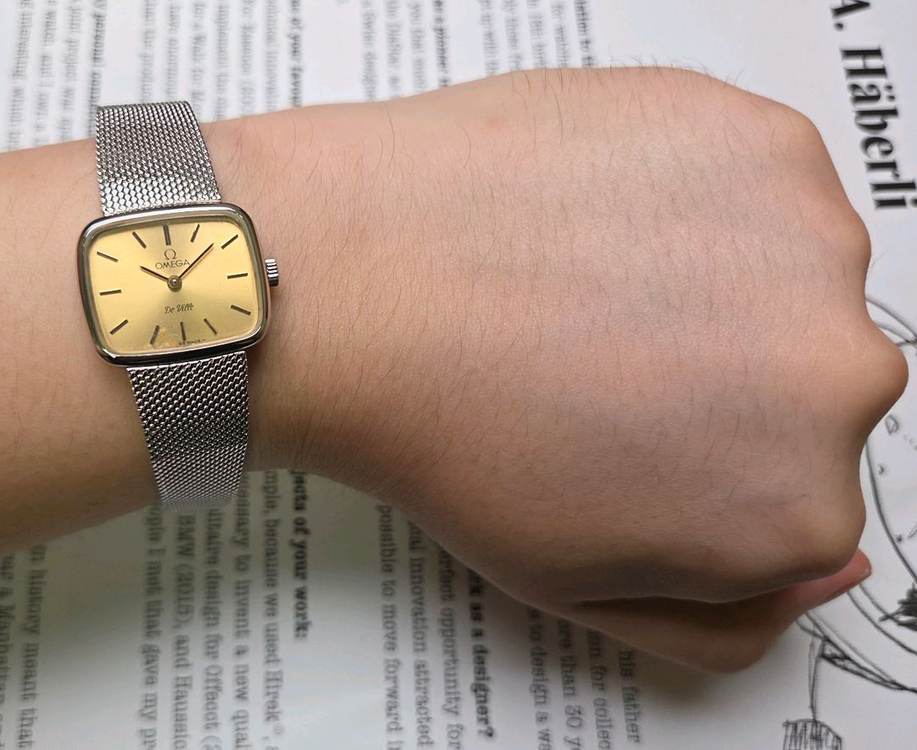 빈티지 오메가 드빌 테레비 샴골판 수동 메커니컬 여성용 이미지