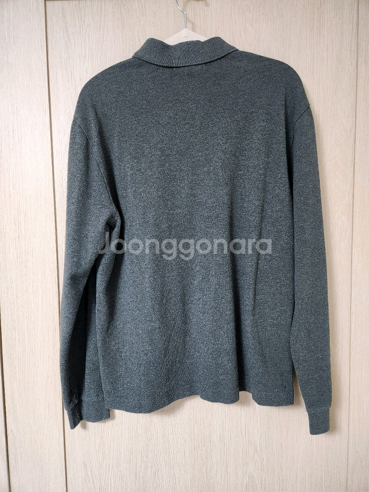 라코스테 긴팔 폴로 셔츠 그레이 사이즈M--1