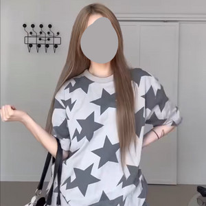 베이프 스타 그레이 반팔 큐빈티지 선가든파티