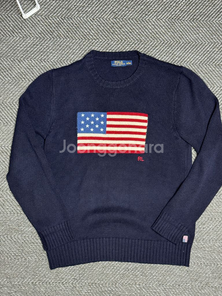 폴로 랄프로렌 성조기 니트 L (MADE IN USA)--0