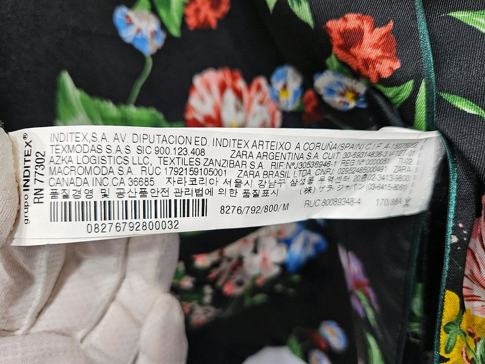 자라 ZARA Woman 플라워 프린트 블라우스 M--3