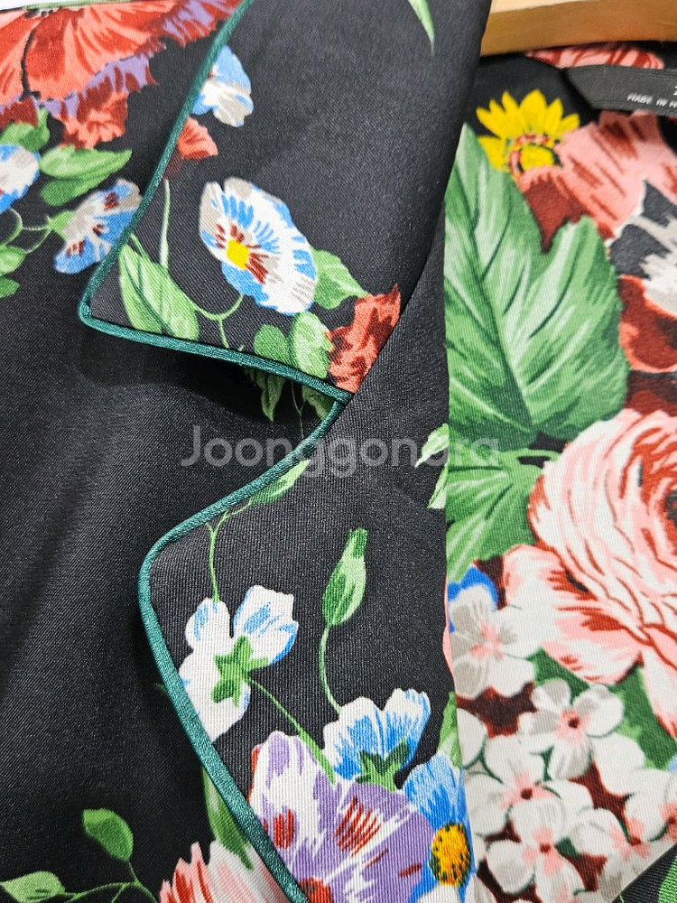 자라 ZARA Woman 플라워 프린트 블라우스 M--4