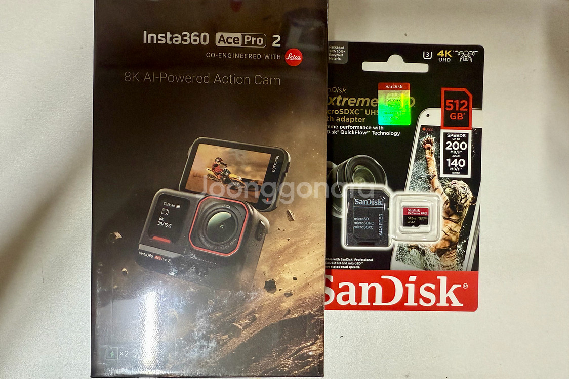Insta 360 에이스프로2 듀얼배터리+512GB--0