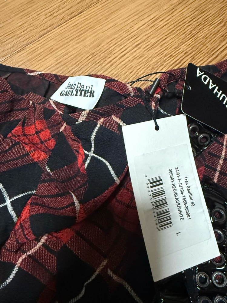 장폴고티에 체크 스커트--1