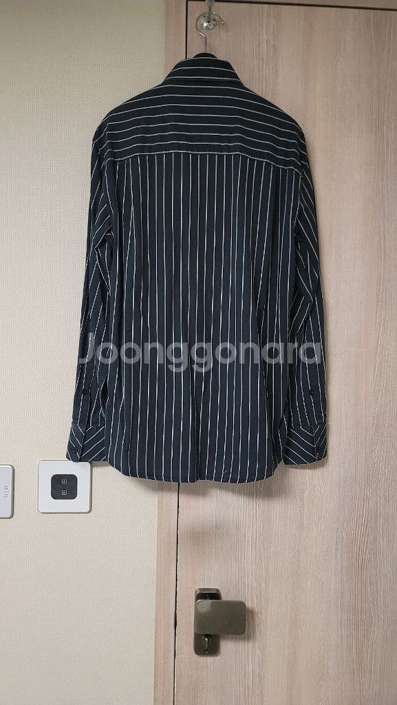 남성 Emanuel Ungaro 스트라이프 셔츠 S--1