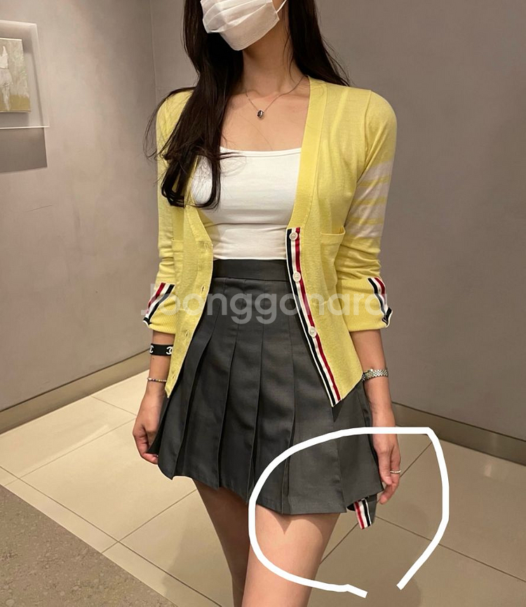 톰 브라운 플리츠 미니 스커트 테니스스커트--0