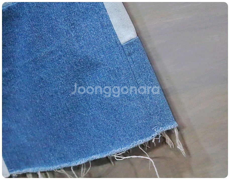 [26] 플랙진 패치워크 데님 스커트--4