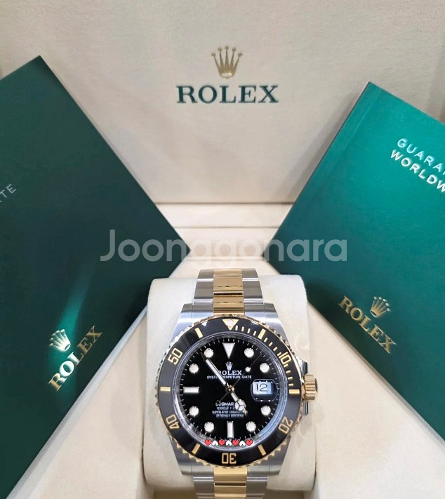 롤렉스 서브마리너 콤비 흑콤 41MM 25년 미사용--0