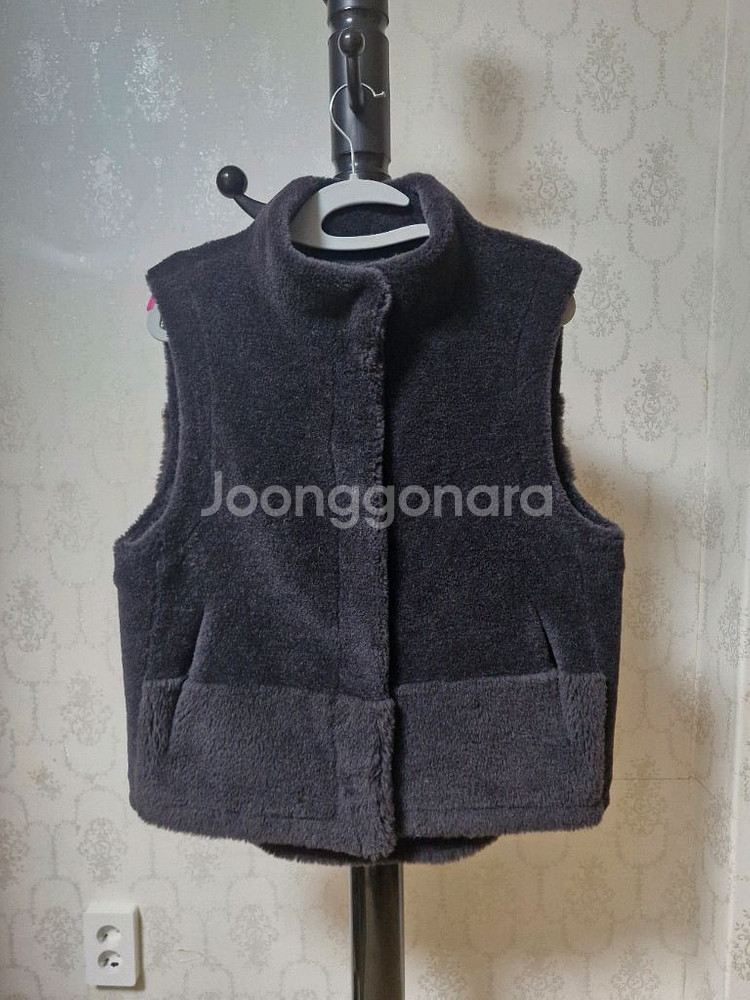 차콜 호주산 양모 조끼 55--0