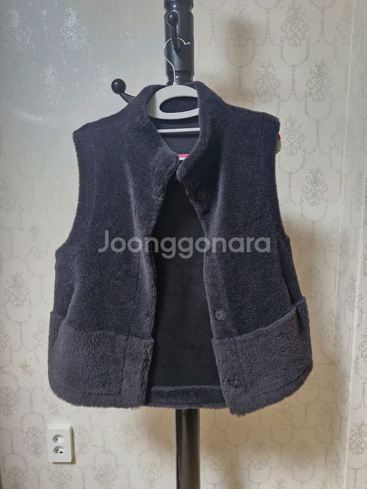 차콜 호주산 양모 조끼 55--1