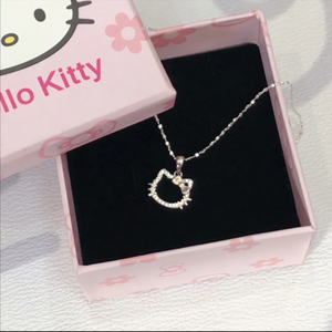 키티 목걸이 실버
