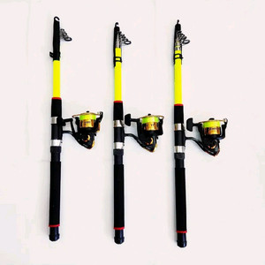 원투낚시대3m 3대+4000번릴 3대+릴줄 민물