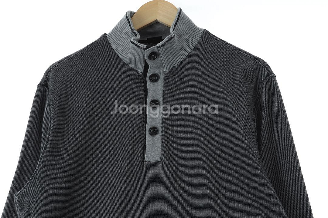 (XL-2XL) 휴고보스 카라 긴팔티셔츠 반집업--2