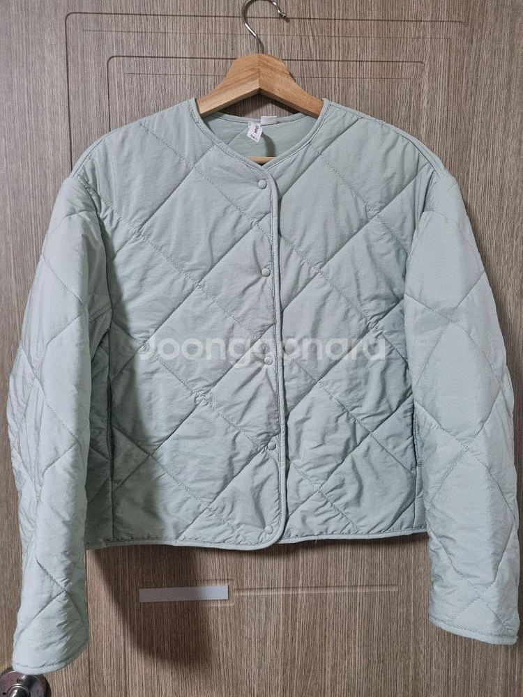 MNG 경량 패딩 퀼팅 점퍼(S) 민트--0