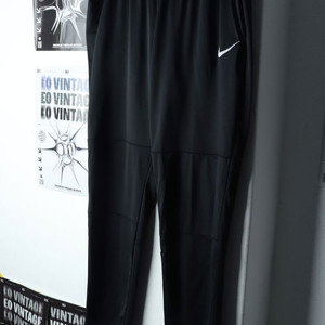 (XL) 나이키 트레이닝복 바지 스우시 블랙 밴딩