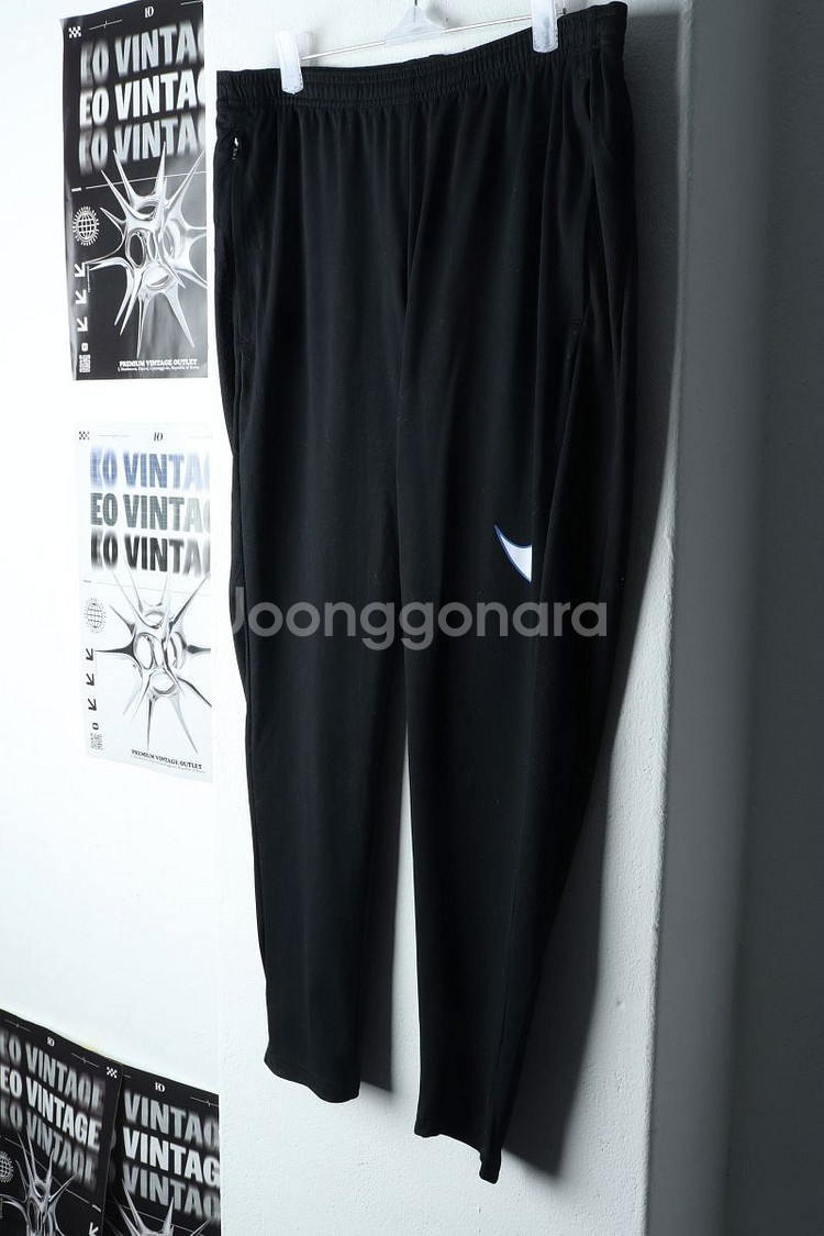 (XL) 나이키 트레이닝복 바지 스우시 블랙 밴딩--0
