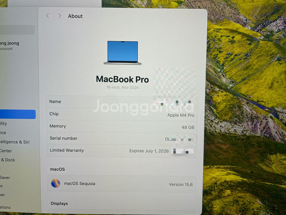 맥북 프로 m4 pro 16인치 나노 텍스쳐 48gb--3