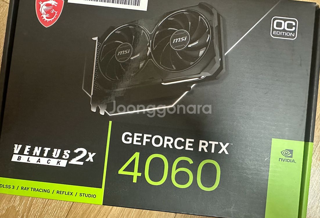MSI 벤투스 2X 4060 8GB 그래픽카드 팝니다--0