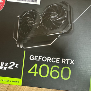 MSI 벤투스 2X 4060 8GB 그래픽카드 팝니다