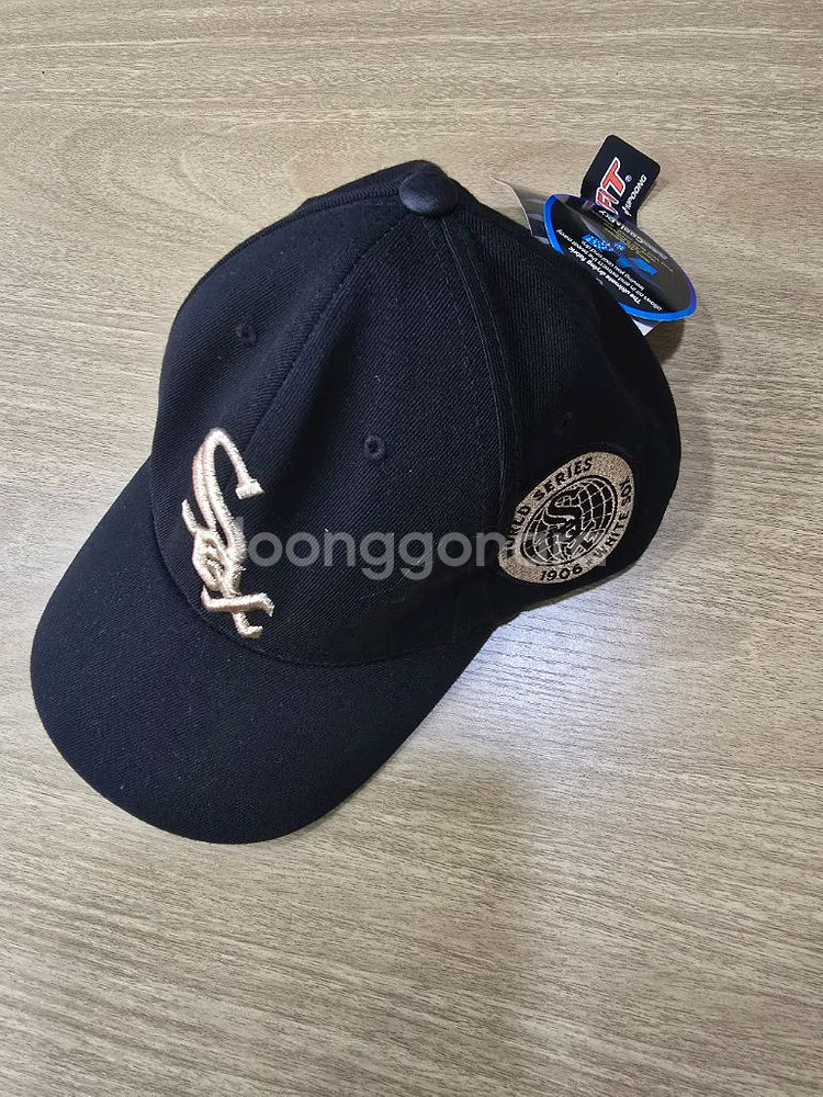 MLB 블랙 모자 미사용--0