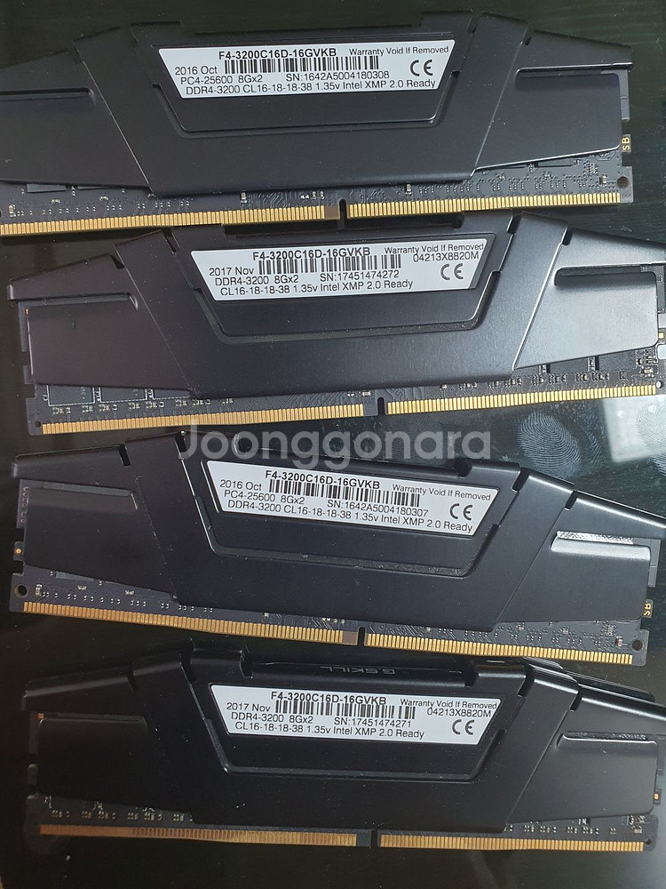 G.Skill DDR4-3200 8GBx4 판매합니다--1