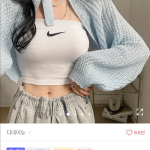 에이블리 리본끈 크롭 볼레로