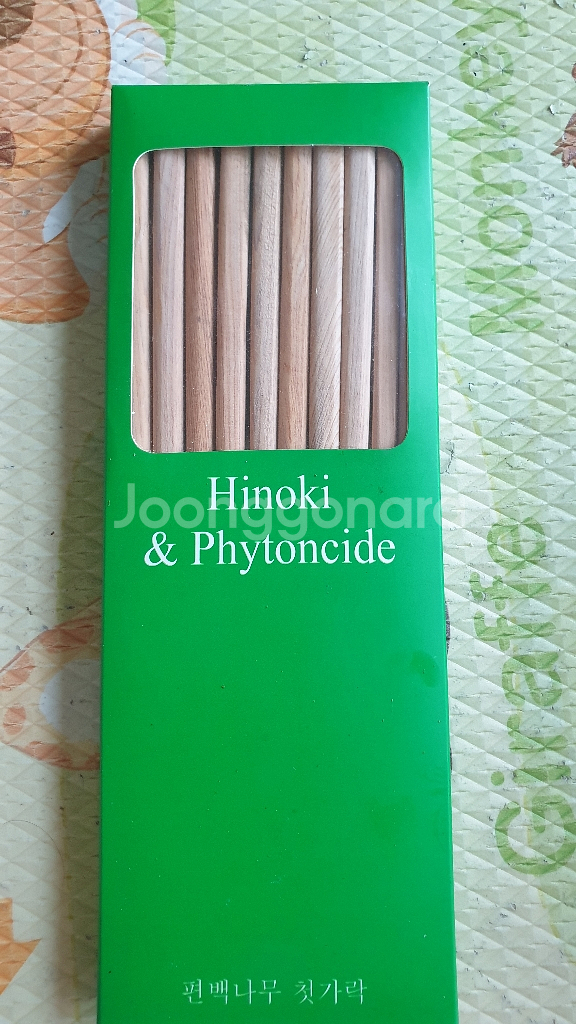 히노끼 편백나무 젓가락 10벌--0